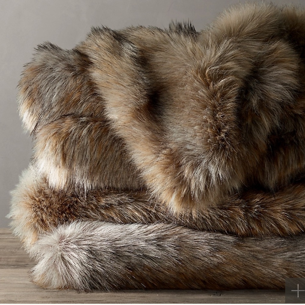 RH Ultimate Faux Fur Throw Blanket